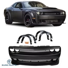 For 15~23 Dodge Challenger widebody Bumper Cover+Lip+Fender Flares+Side Marker
