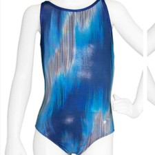 Destira Ignite blue gymnastics leotard size adult small