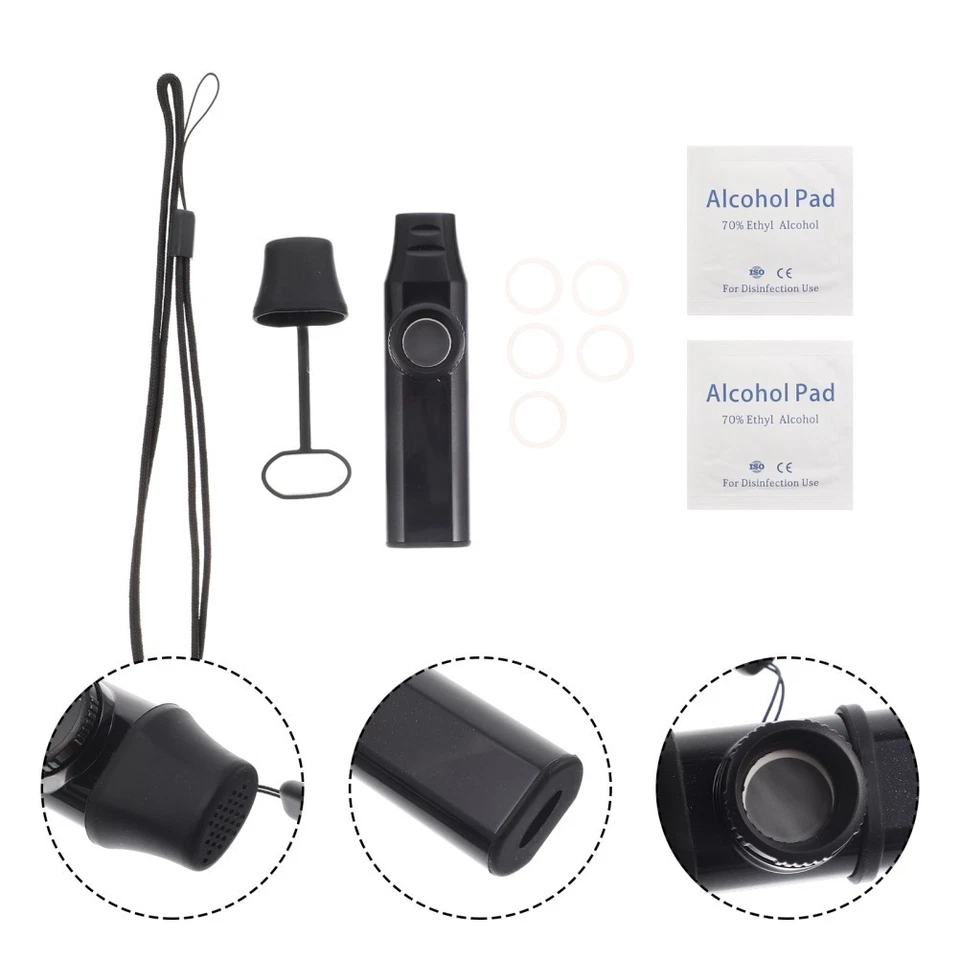 1 Set Durable Black ABS Kazoo for Adults Adjustable Timbre Music Instrument - Image 3 of 4