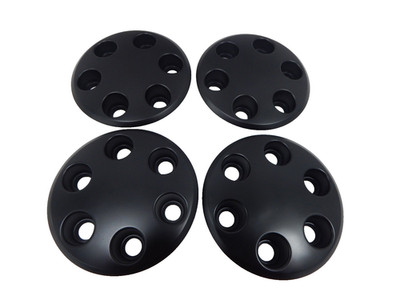 4 New OEM Rivian Commercial Van RCV 500 700 Black Wheel Center Hub Caps 00044781
