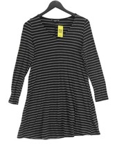 Mango A-Line Midi Dress S in Black