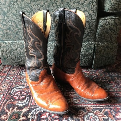 Nocona‎ Tan and Black Leather Boots Nocona Women main image 2