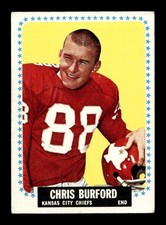 1964 Topps #94 Chris Burford Chiefs VG-EX *3s