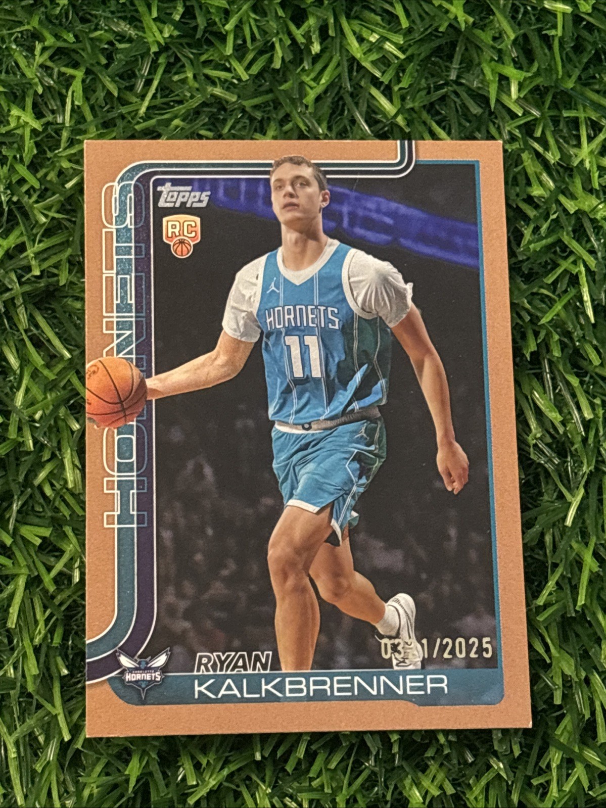 2025-26 Topps Basketball Ryan Kalkbrenner #234 Gold /2025 (RC) Hornets
