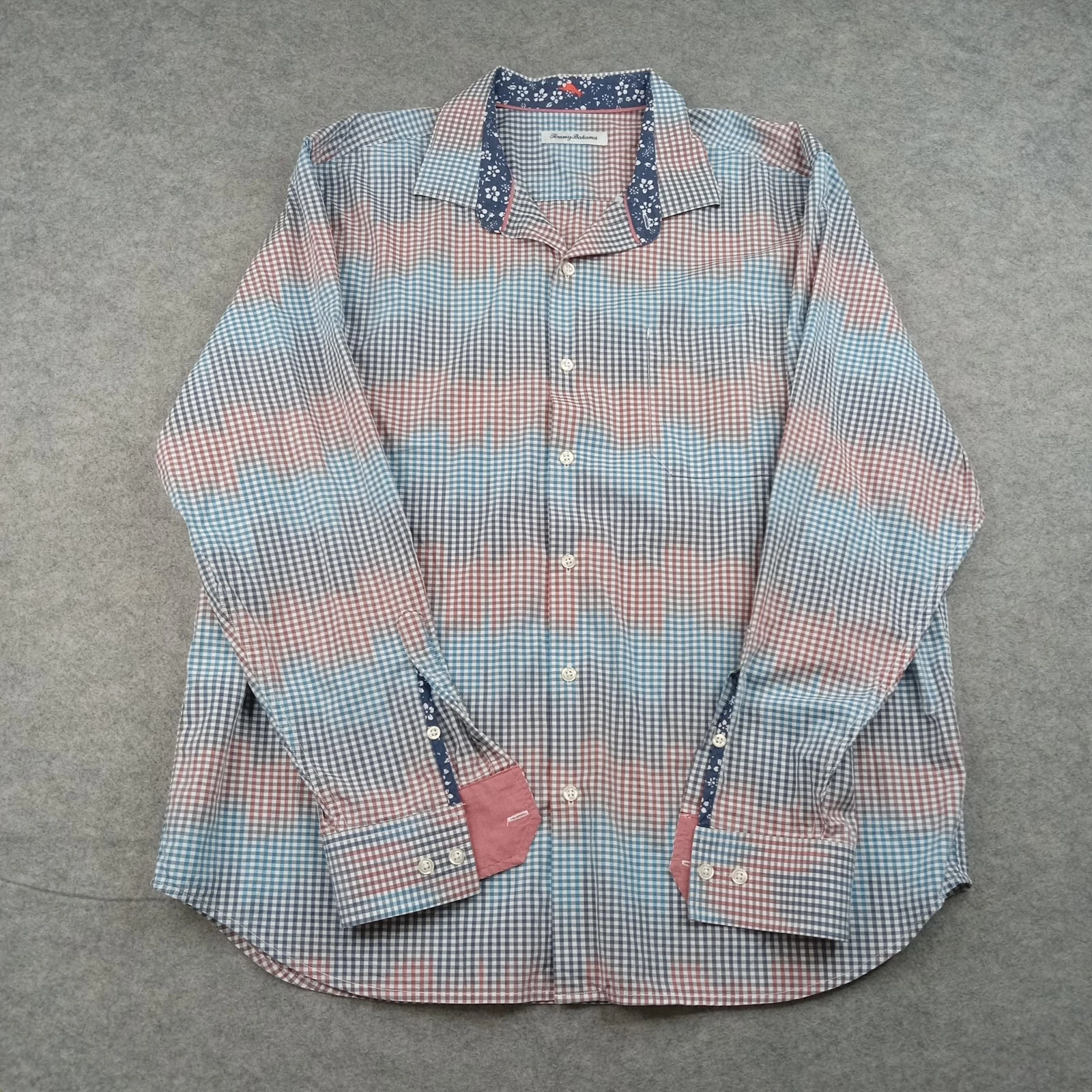 Tommy Bahama Shirt Mens XL Multicolor Check Pima Cotton Button Long Sleeve
Opens in a new window or