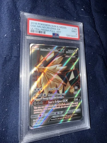 Dusk Mane Necrozma GX 145/156 S&M Ultra Prism Holo Pokemon PSA 9 MINT