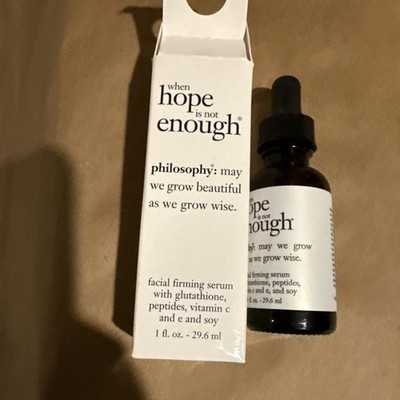 Philosophy When Hope Is Not Enough Facial Firming Serum Anti-Aging 1oz New 