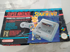 Nintendo SNES Super Nintendo Console PAL Boxed Bundle w/ Controller, Starwing