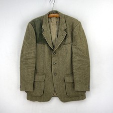 Ratcatcher Tweed Jacket Mens 40R Green Wool Country Hacking Shooting Hunting