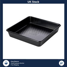 Professional Non Stick Square Cake Tin Heavy Gauge Carbon Steel 23cm 9 Inch