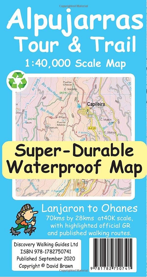Alpujarras Tour and Trail Map by David Brawn NEW - Image 3