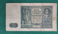 Poland 50 Zlotych 1941 Pick 102 VG