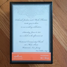 Hallmark Stationary 100 Wedding Invitations Kit