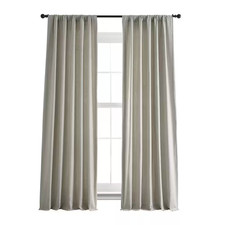 Fresh Khaki Linen Rod Pocket Room Darkening Curtain - 50 In. W X 96 In. L 1 Pan