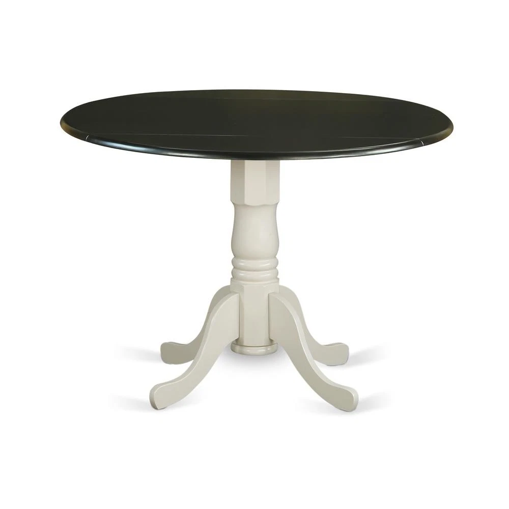 East West Furniture DST-LBK-TP Dublin - Mesa De Comedor Redonda Con Base De Gota Y Pedestal, 42 X 42 Pulgadas, Multicolor