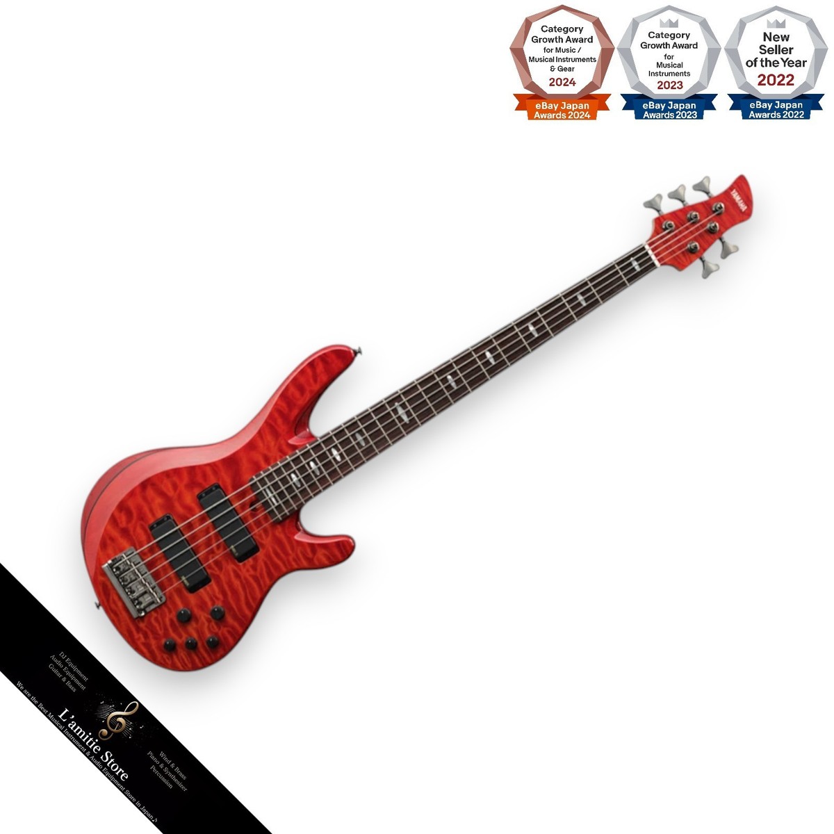 YAMAHA TRB1005J Electric Bass Guitar Caramel Brown JP Right-Handed