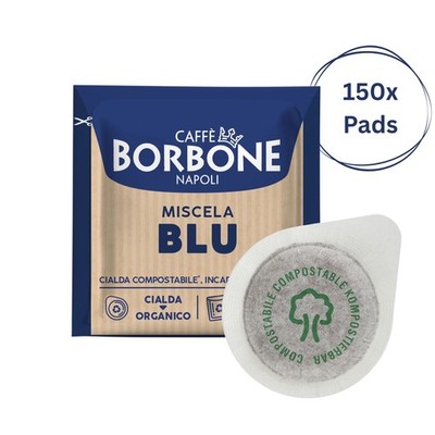 Caffè Borbone Miscela Blu 150x Kaffeepads kompostierbare Pads 44mm ESE Maschine