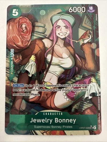 One Piece TCG Jewelry Bonney OP07-026 Alternative Art Holo - TCCCX