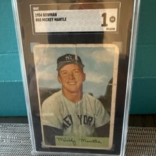1954 Bowman - Mickey Mantle #65 SGC 1 Yankees. Just Graded July 2026!