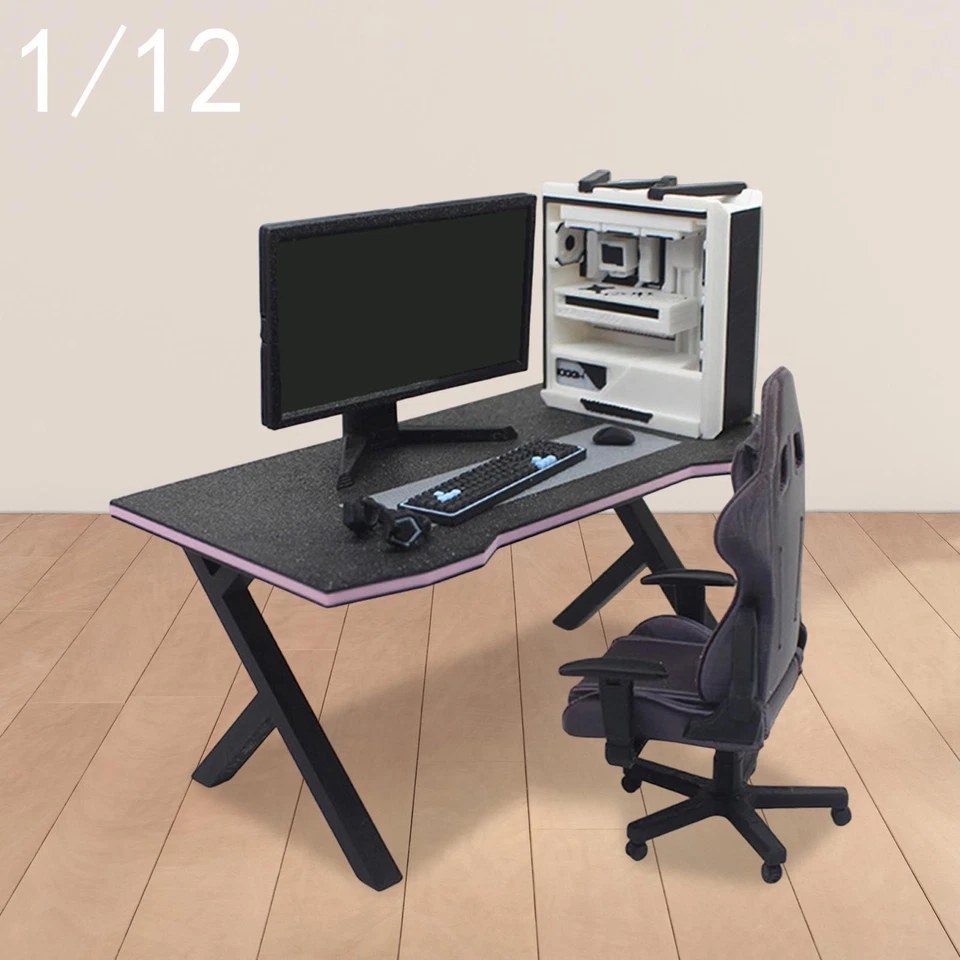 Mobili in miniatura per casa delle bambole in scala 1:12, robusti, - Immagine 2 di 2