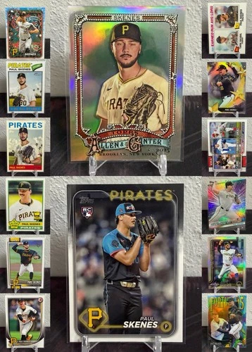 Paul Skenes 14 Card Lot Topps Bowman Heritage Etc. No Duplicates RC Pirates C