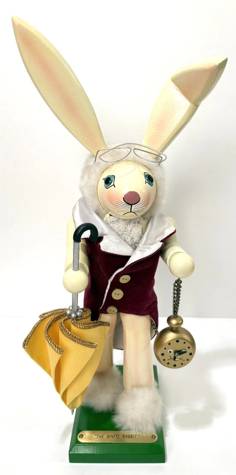 Steinbach White Rabbit Alice in Wonderland 18” Nutcracker
