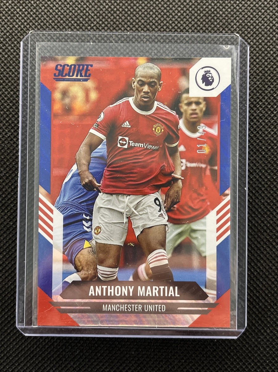 ANTHONY MARTIAL 2021-22 Score Premier League EPL Man United Blue Lava  01/49