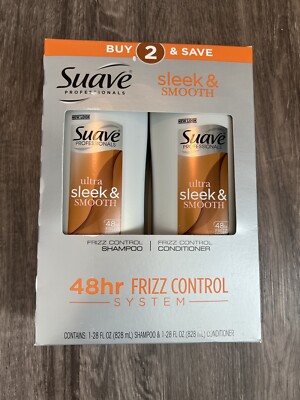 Suave Professionals Shampoo & Conditioner 48 HR Frizz Control 28 oz Per Bottle
