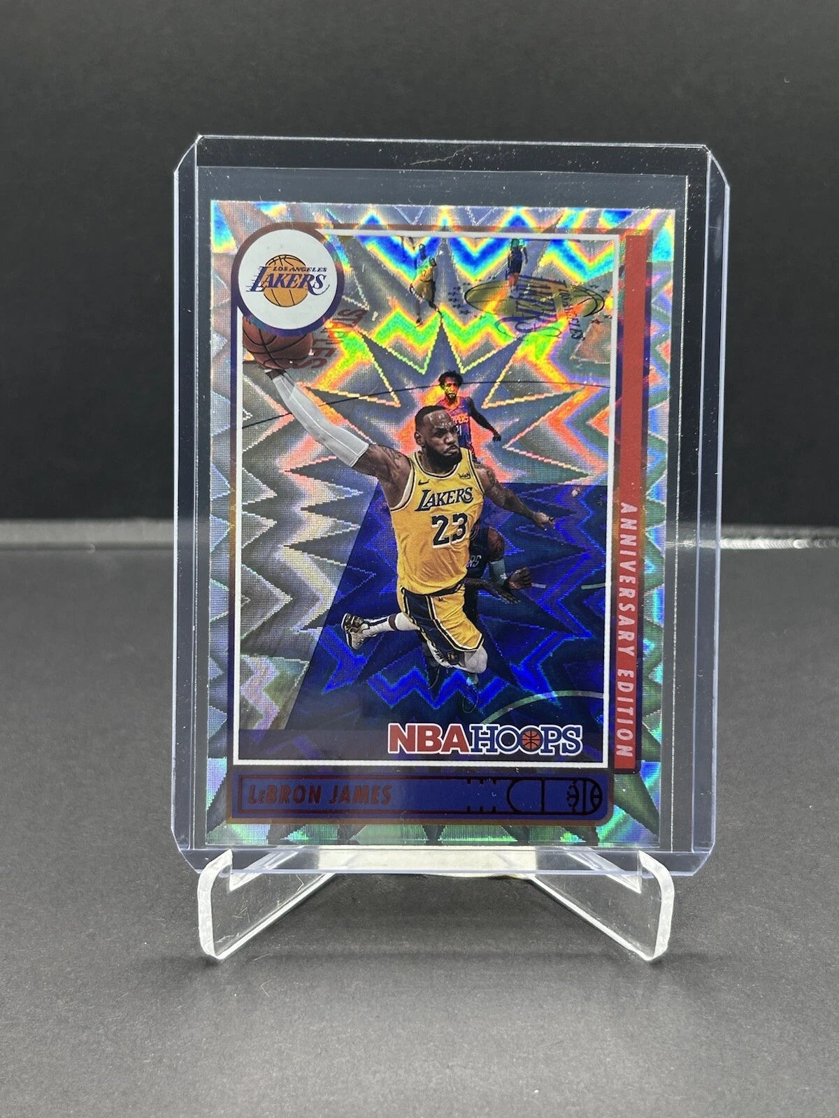 2021-22 Panini NBA Hoops Anniversary Edition LeBron James SSP #136