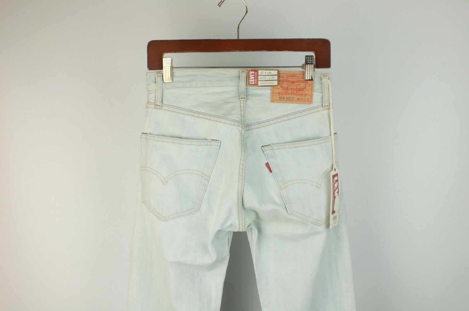 Levi Vintage Clothing LVC 505 0217 Selvedge Jeans Denim Big E Size 