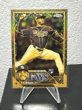 2023 Topps Chrome Gilded Collection Taj Bradley Cast In Gold Rookie /199 #154 TB