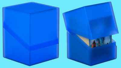 ULTIMATE GUARD BOULDER SAPHIRE Standard Size DECK CASE 80+ NEW Card Box MTG
