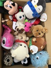  Box of 30 Mixed Second Hand Soft Toys Wholesale Job Lot from good to brand new 