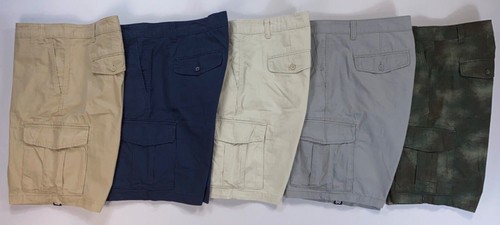 Men's Roundtree & Yorke Casuals Lightweight Big Man Classic Fit CARGO 9" Inseam