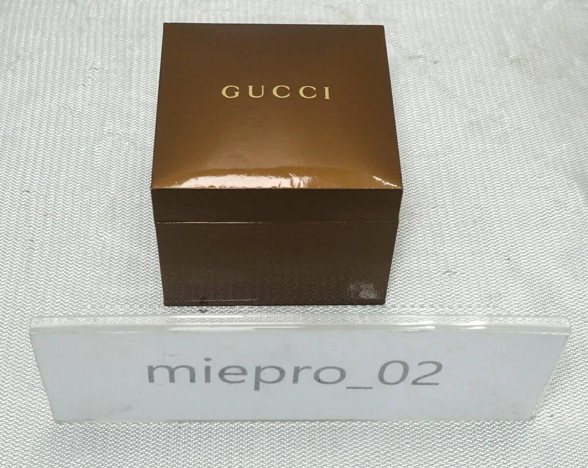 Présentoir montre GUCCI luxe marron métallisé boite vide complet