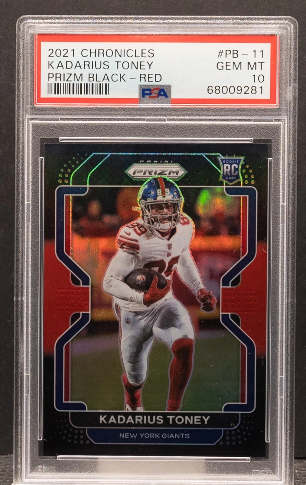 Kadarius Toney Panini Chronicles Prizm Black #PB11 Red