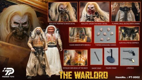 Figurine articulée de collection PREMIER TOYS PT0002 1/6 The Warlord Immortan Joe modèle - Photo 1 sur 14