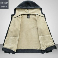 Herren Dick Kapuzenjacke Sweatshirt Fleecejacke Kapuzenpullover Warm Winter 8XL