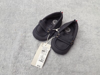 River Island Navy Blue Baby Toddler Shoes 6-9 Months Super Cute