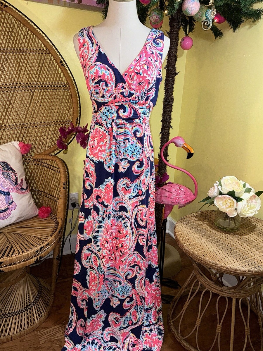 long sleeve pink lace dress Pink High Neck Embellished Lace Gown with 3/4 Sleeves main image 1