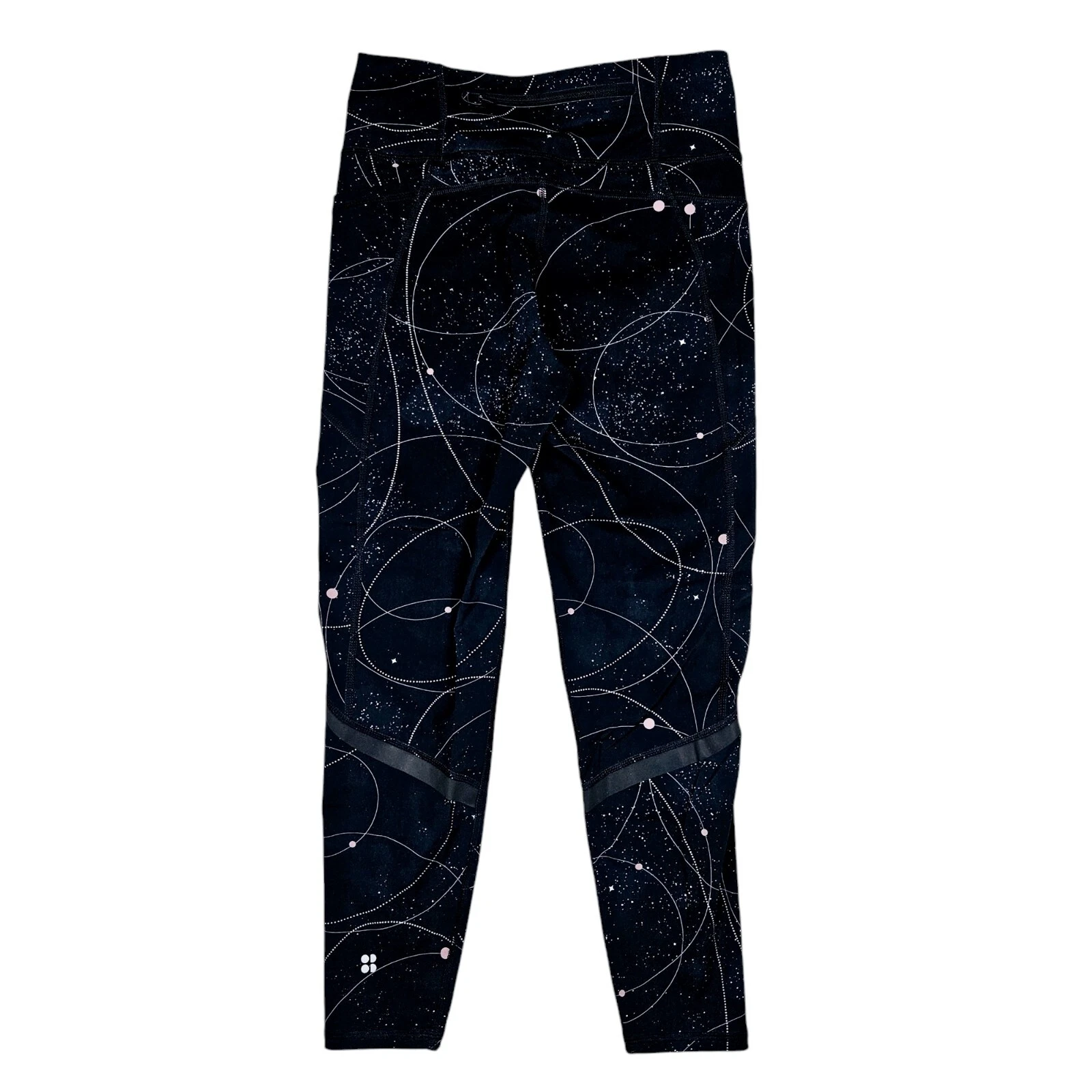 sweaty-betty zero gravity 7/8 length galaxy space leggings