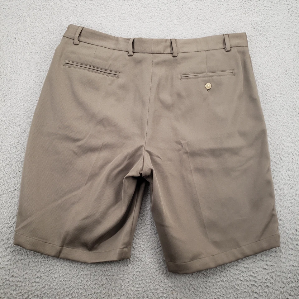 Pantalones Cortos Walter Hagen Para Hombre 38 Marrón Golf Clásicos tiro Medio Frente Plano Exterior Foto 4 de 4