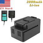 3000mAh 40V Li-ion Battery/Charger For Worx WA3536 WA3734 WG268E.9 WG368.9 WG770