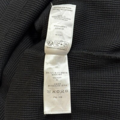 Supreme Aphex Twin Thermal long sleeve T-shirt color Black size XL