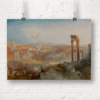 J.M.W Turner: Modern Rome - Campo Vaccino. Fine Art Print/Poster