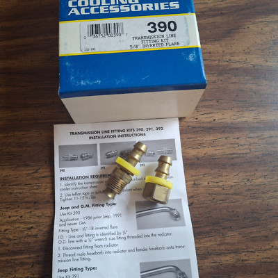 Pronto 390 Automatic Transmission Oil Cooler Line Fitting Connector Kit