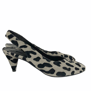 topshop leopard slingback