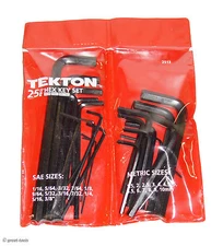 25-PC HEX KEY SET – allen wrenches hand tool tools automotive wrench mm + sae