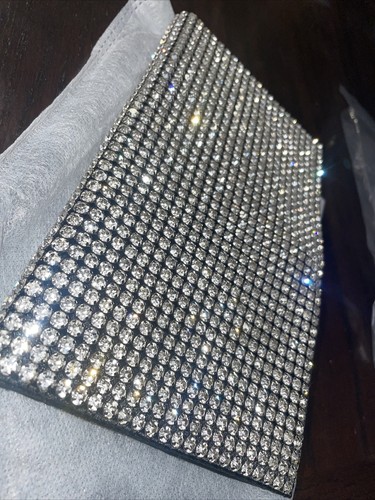 AMBER SCEATS Stella Cristal Bling Bolso, Cartera de Noche con Correa NUEVO - Imagen 3 de 18