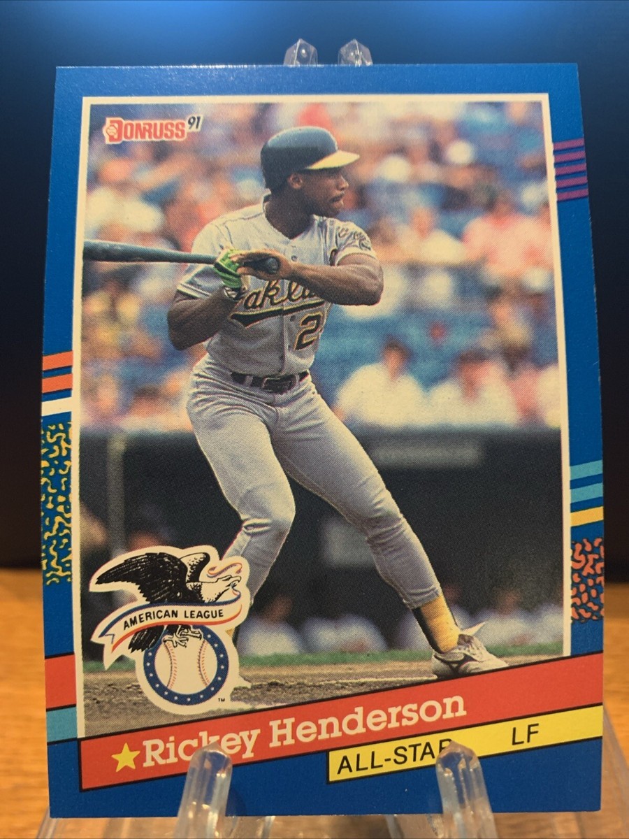 Rickey Henderson 1991 Donruss All-star #53 Oakland Athletics HOF